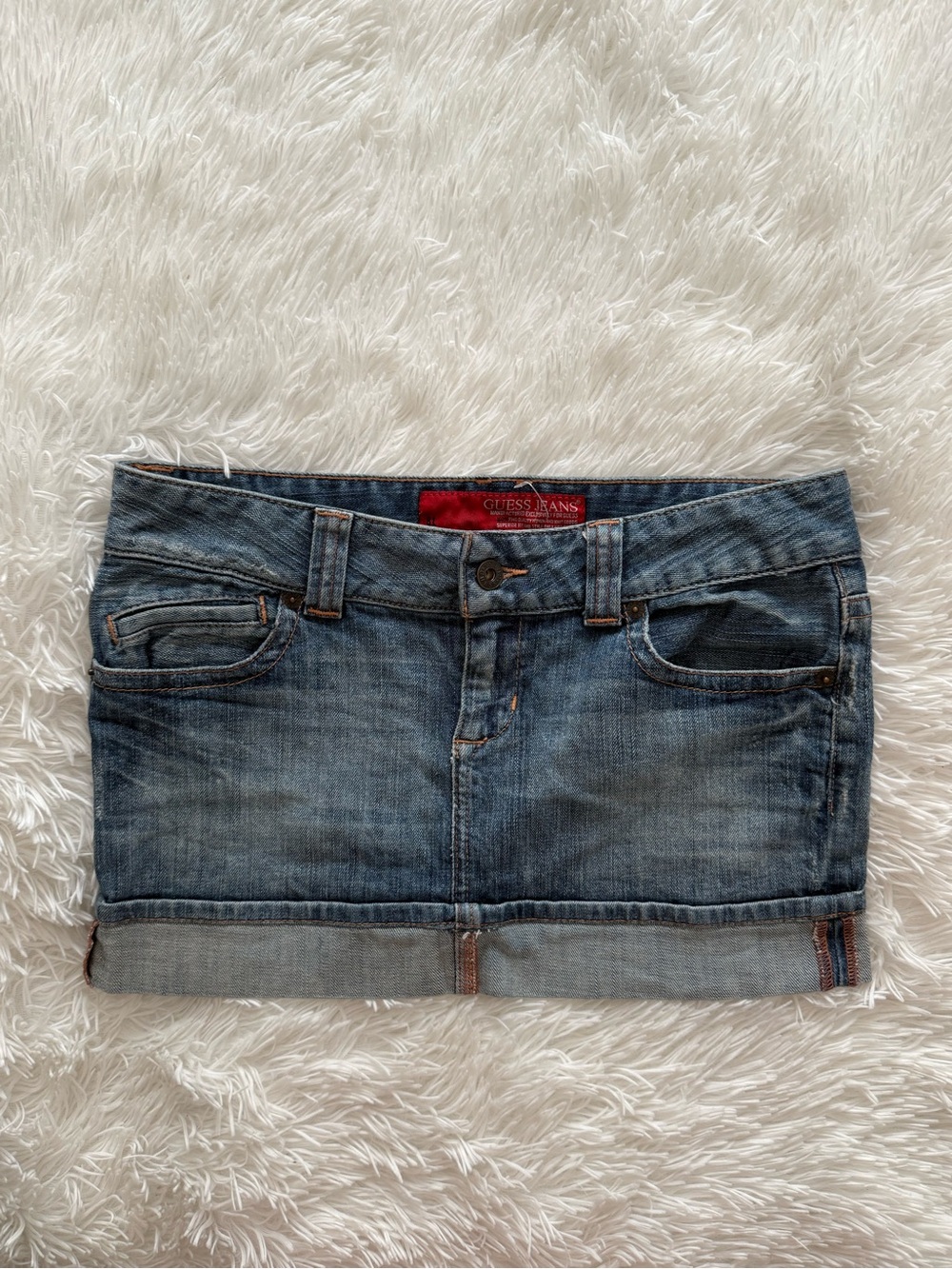 Guess Denim Skirt with Blue Wash